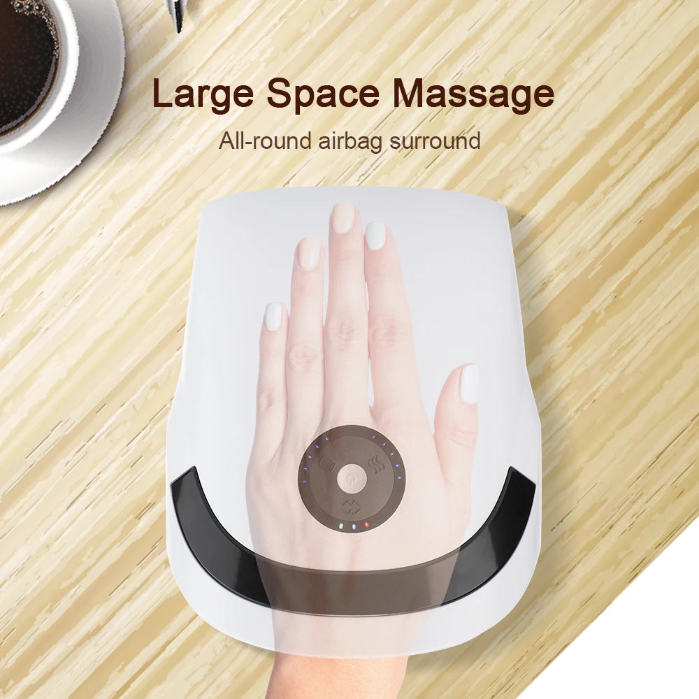 Rechargeable Hand Massager with Heat & Compression – For Arthritis & Carpal Tunnel Relief