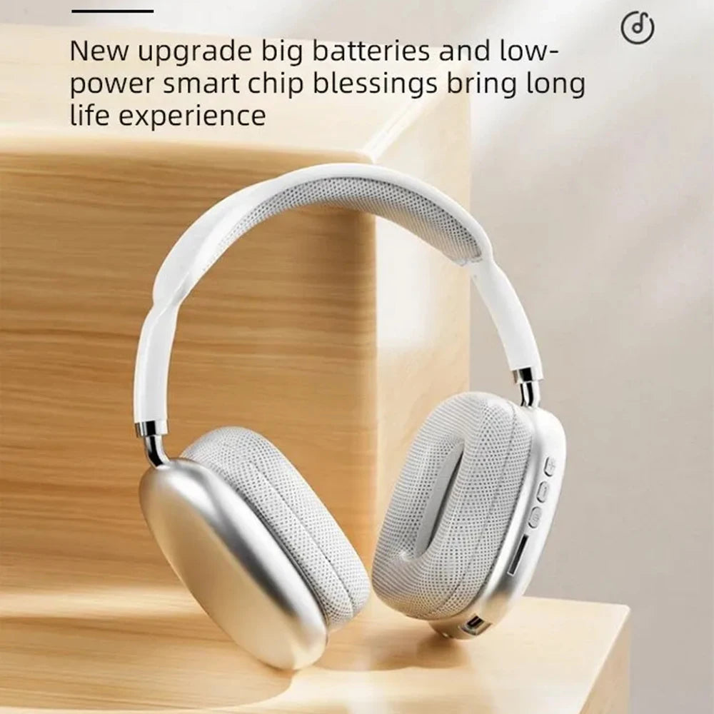 P9 Wireless Bluetooth Headphones – Mic + Noise-Cancelling, HiFi Sound, Sports & Gaming