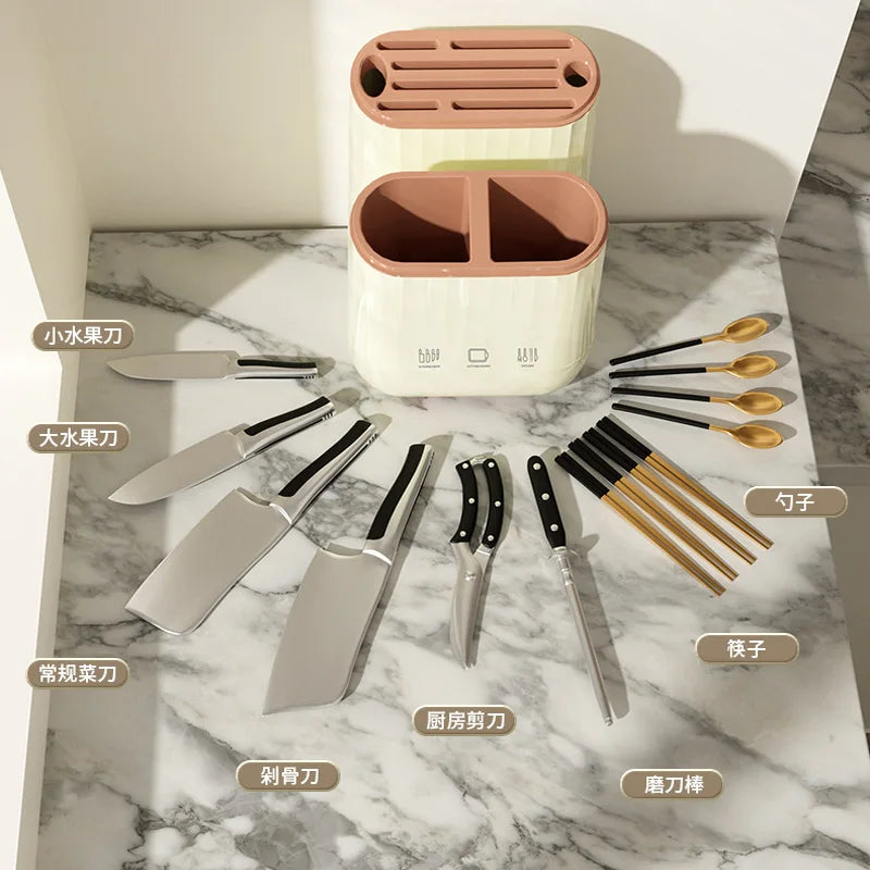 All-in-One Kitchen Organizer – Knife, Utensil & Cutting Board Holder