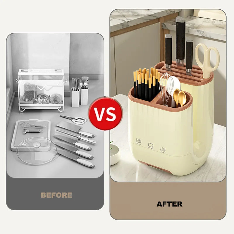 All-in-One Kitchen Organizer – Knife, Utensil & Cutting Board Holder