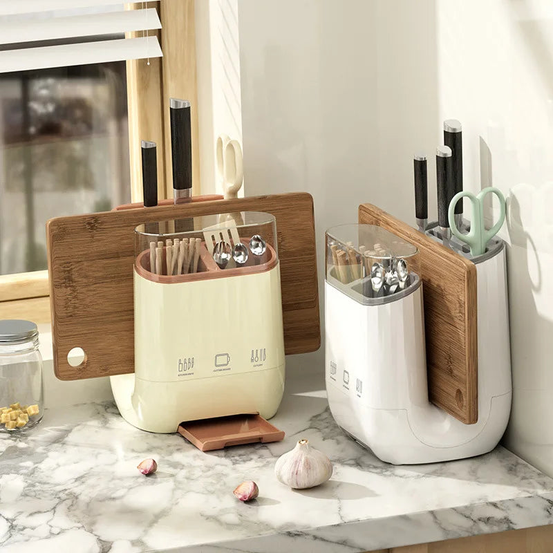 All-in-One Kitchen Organizer – Knife, Utensil & Cutting Board Holder