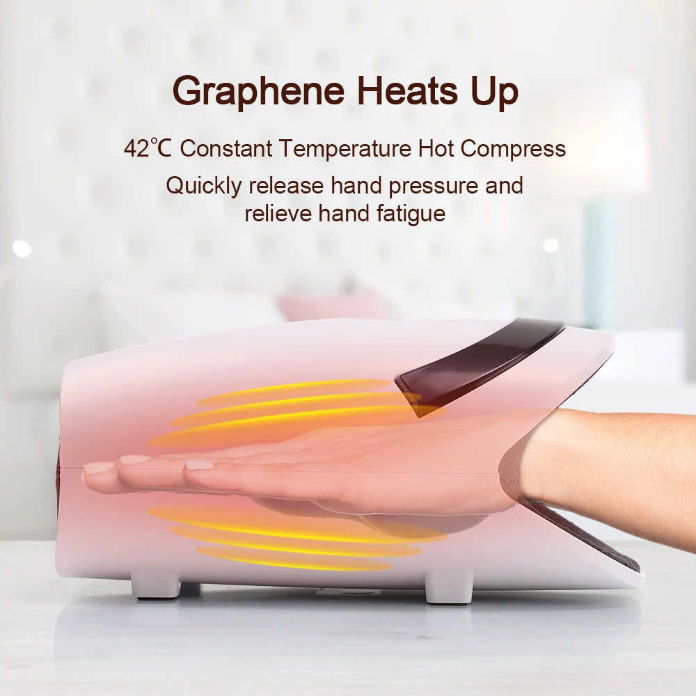 Rechargeable Hand Massager with Heat & Compression – For Arthritis & Carpal Tunnel Relief
