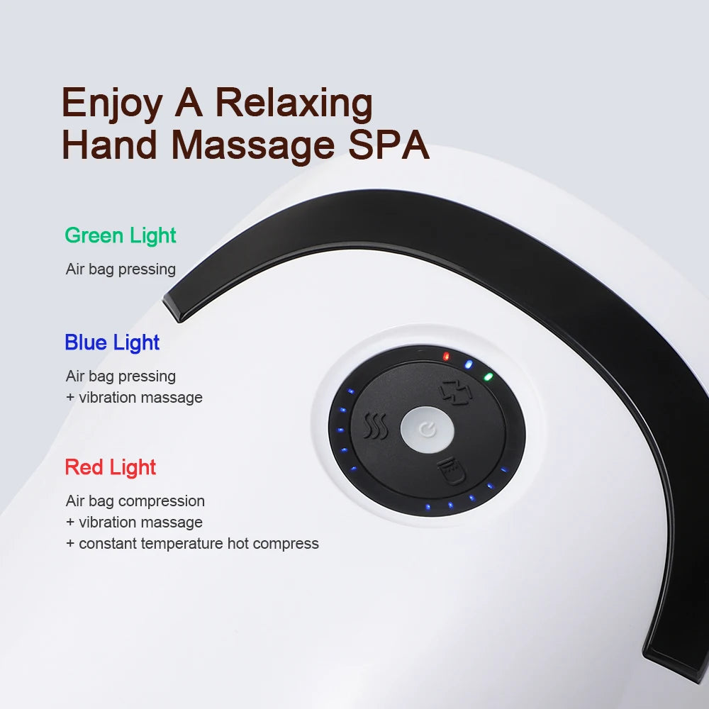 Rechargeable Hand Massager with Heat & Compression – For Arthritis & Carpal Tunnel Relief