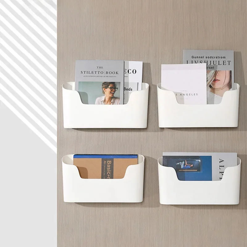 Adhesive Cabinet Door Organizer – Wall-Mounted Under-Sink Storage Bin