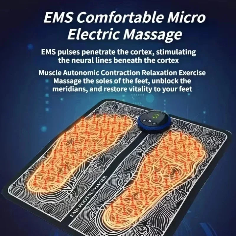 Electric EMS Foot Massager Mat – Muscle Stimulation & Pain Relief
