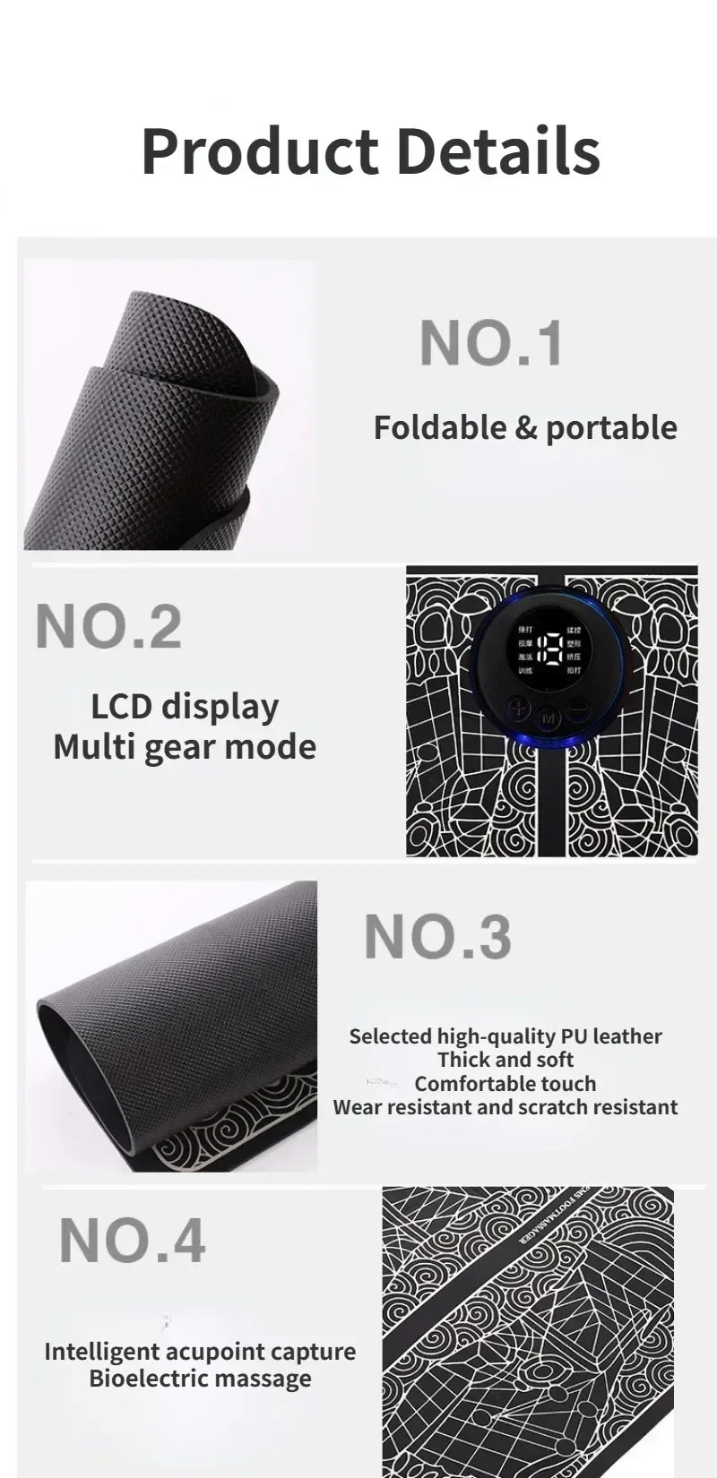 Electric EMS Foot Massager Mat – Muscle Stimulation & Pain Relief