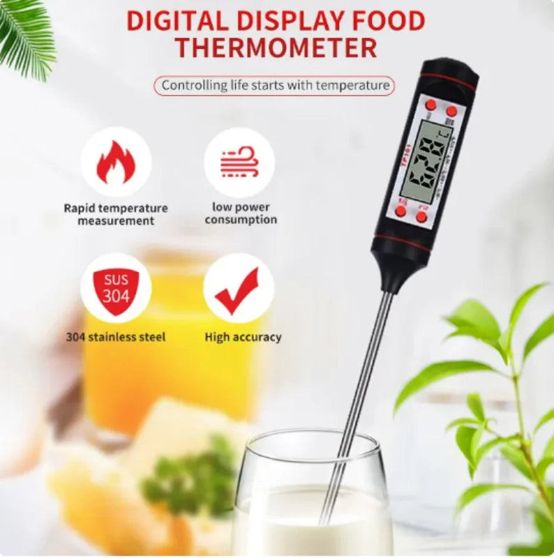 Digital Kitchen Thermometer – Probe Type for Cooking & Grilling