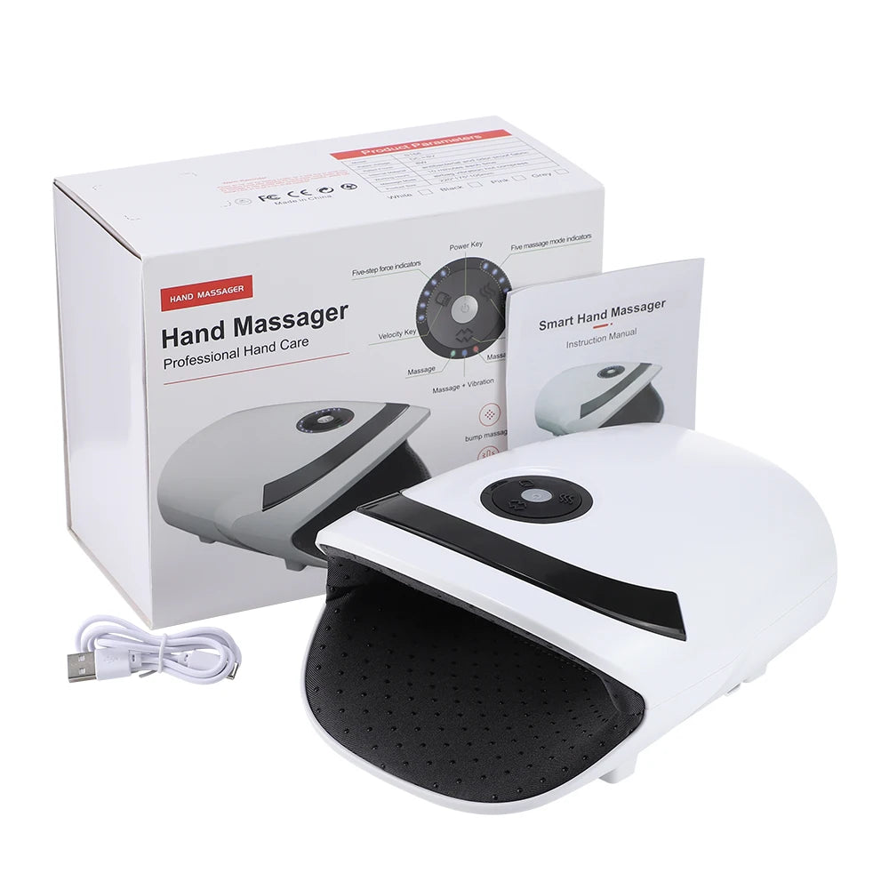 Rechargeable Hand Massager with Heat & Compression – For Arthritis & Carpal Tunnel Relief